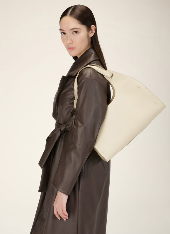 BEIGE BOVINE Shoulder Bags - Bally