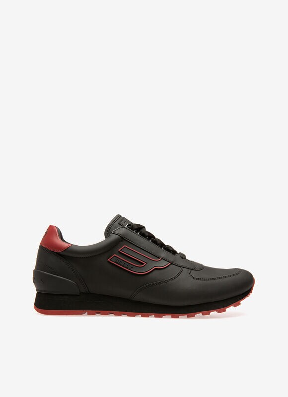 Gavino Black Calf Leather Mens Sneaker Bally
