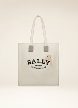 NEUTRAL FABRIC Tote Bags - Bally