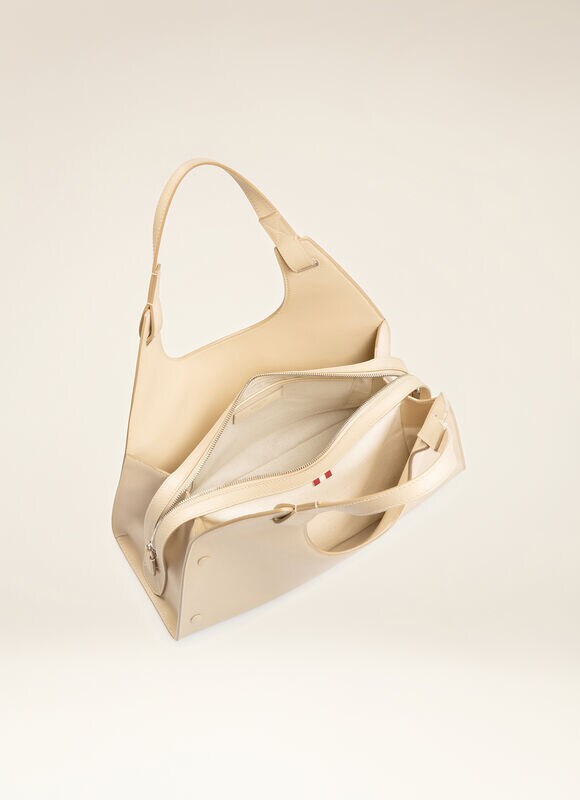 BEIGE BOVINE Shoulder Bags - Bally