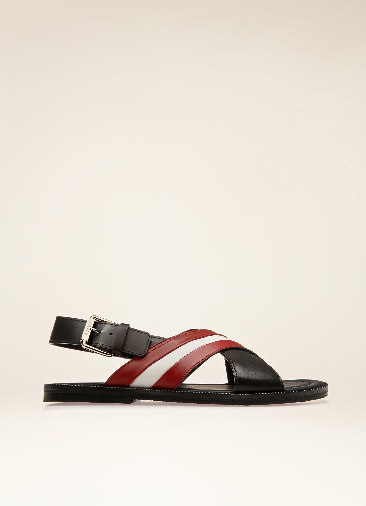 Fendi Leather Multicolour Fabric Slides for Men Mens Shoes Sandals slides and flip flops Leather sandals 