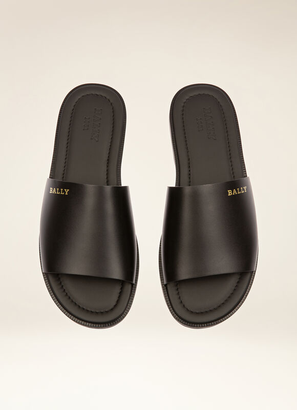 BLACK CALF Sandals and Slides - Bally