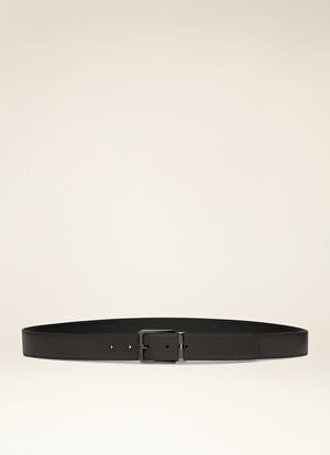 BLACK BOVINE SPLIT Belts - Bally