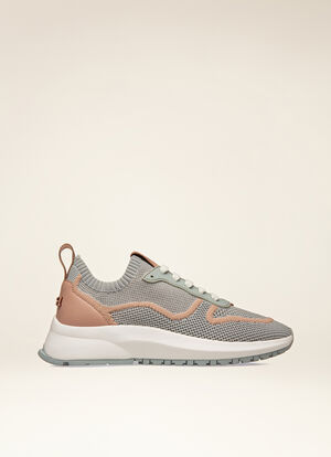 GREY MIX POLYESTER Sneakers - Bally