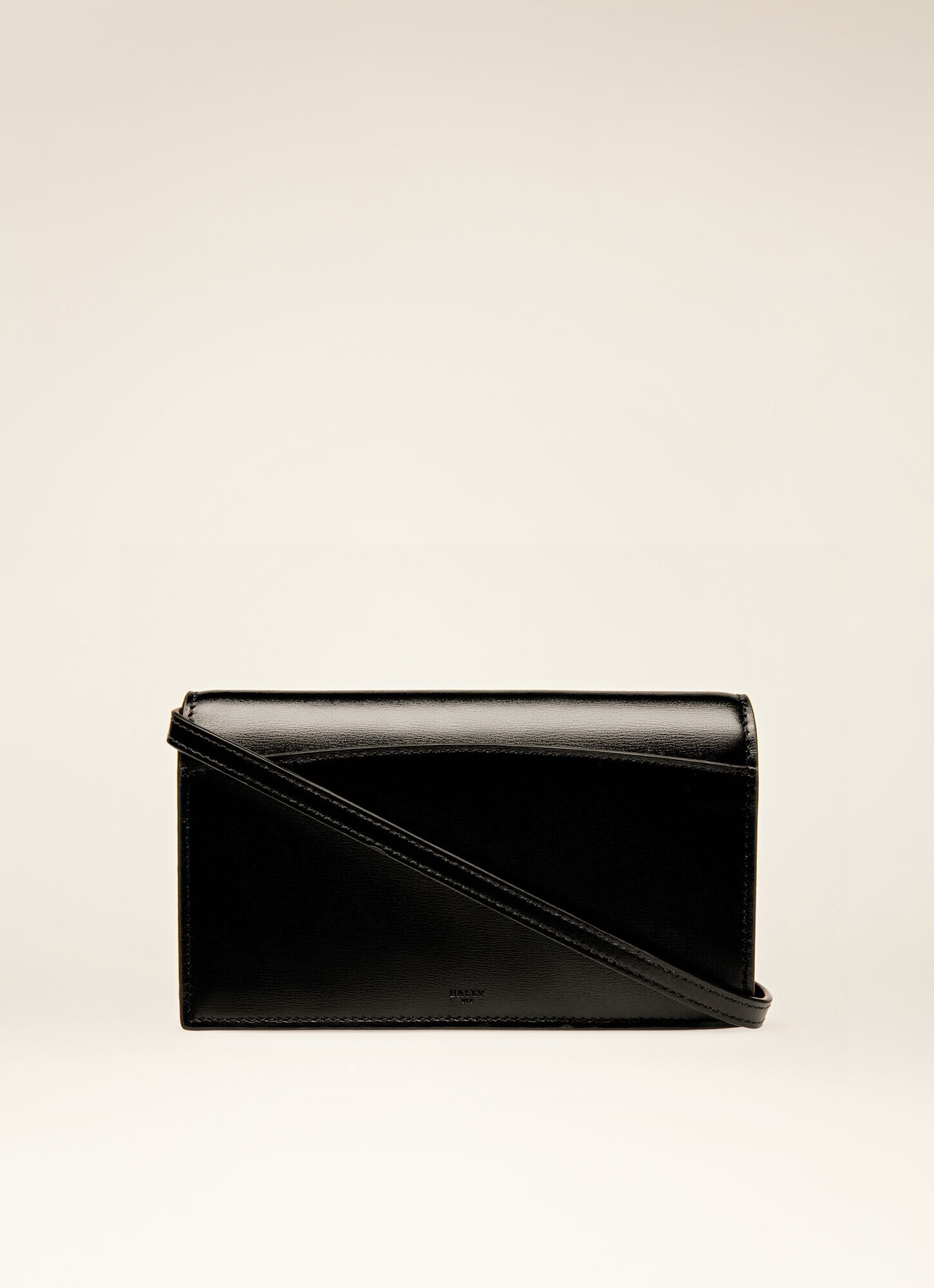 Beylor | Womens Phone Wallet | Black Leather | Bally