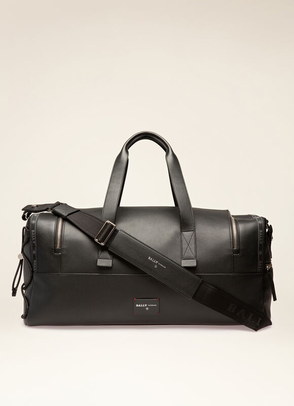 Harlow Mens Weekender Bag Black Leather Bally - High Quality Leather Travel Bags Harlow Mens Weekender Bag Black Leather Bally - High Quality Leather Travel Bags