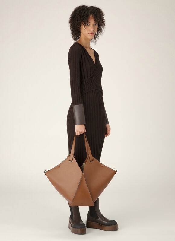 BROWN BOVINE Tote Bags - Bally