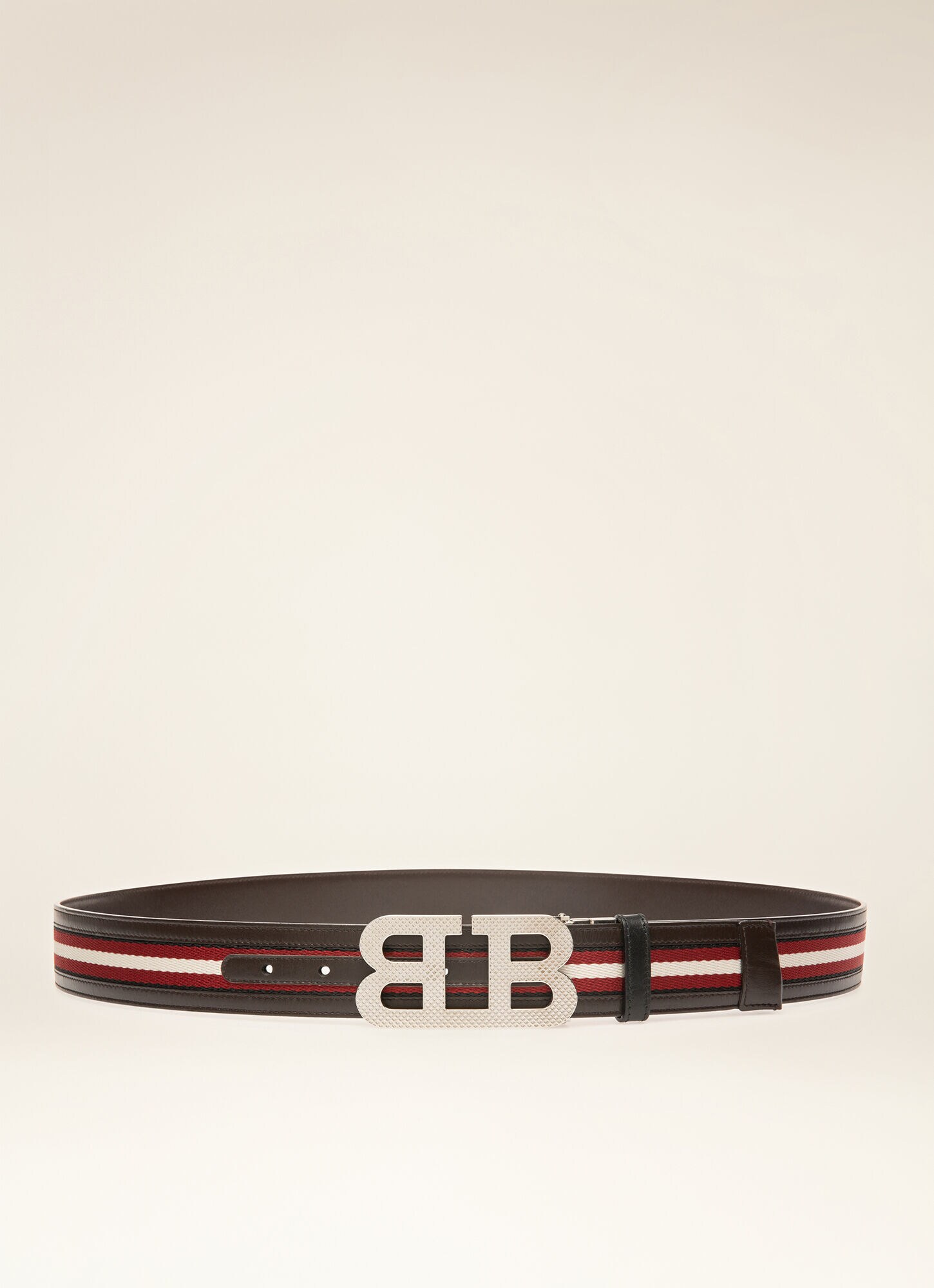 mens fabric and leather belts