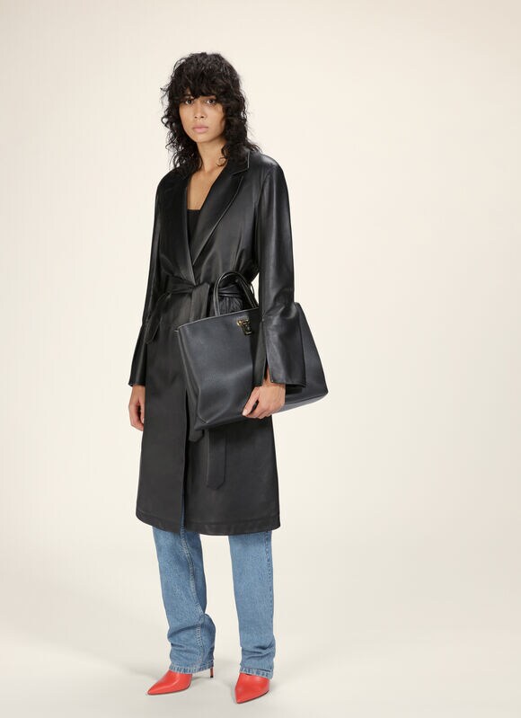 BLACK CALF Tote Bags - Bally