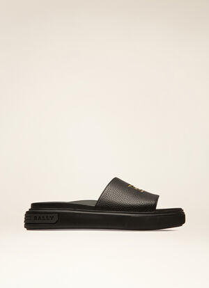 BLACK BOVINE Sandals and Slides - Bally