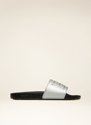 METALLIC RUBBER Sandals and Slides - Bally
