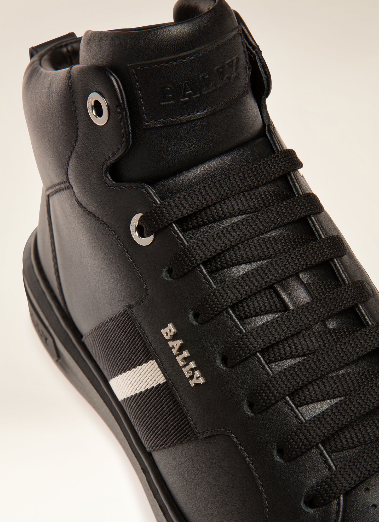 Myles | Mens Sneakers | Black Leather | Bally