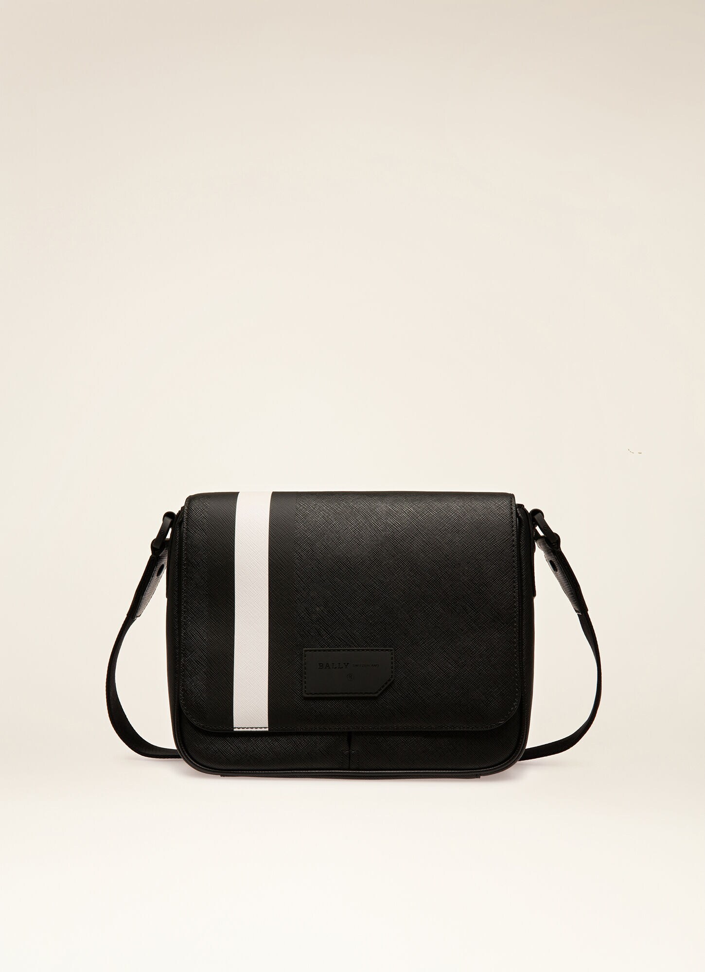 mens black canvas messenger bag
