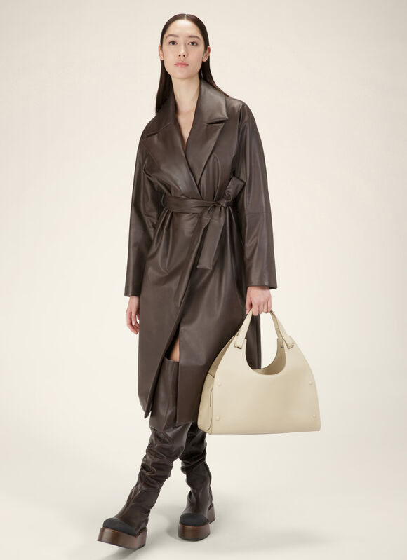 BEIGE BOVINE Shoulder Bags - Bally