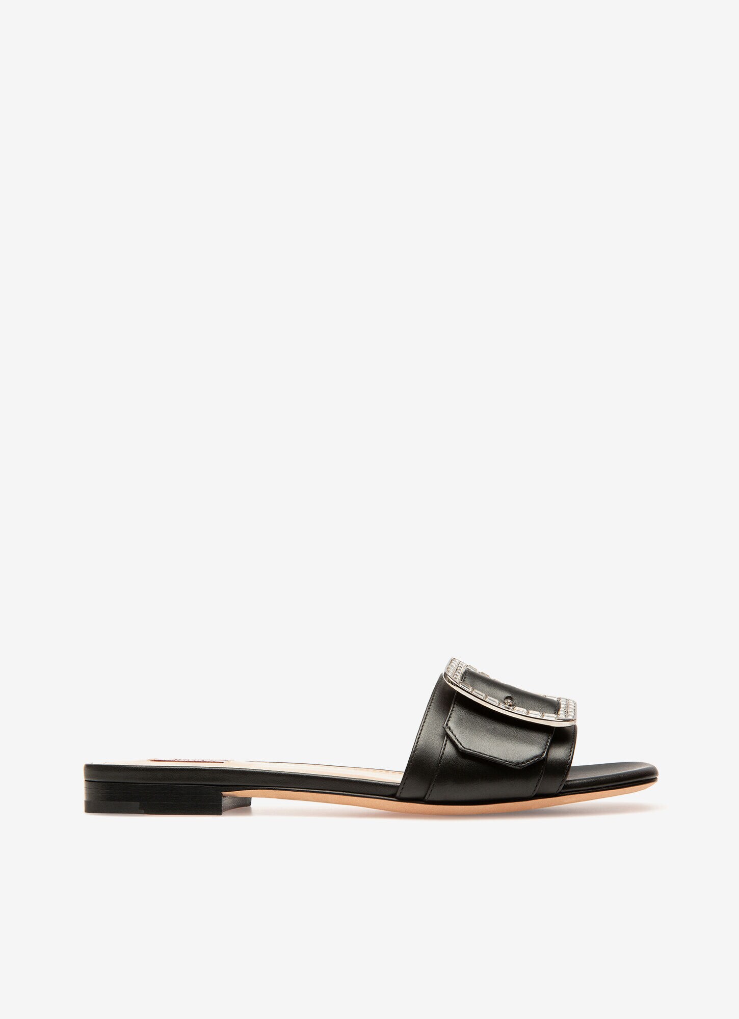 leather womens slides