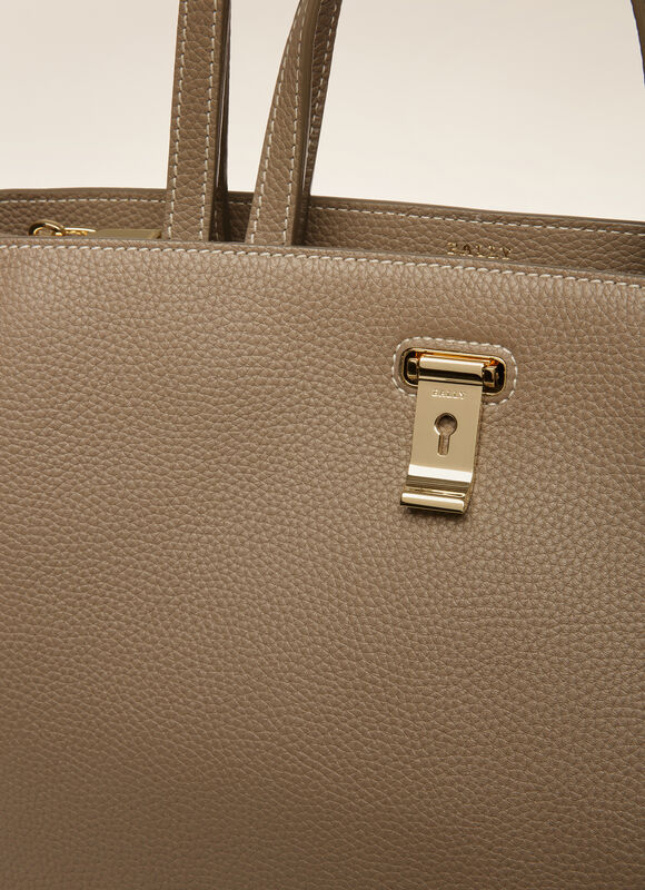 TAUPE CALF Tote Bags - Bally