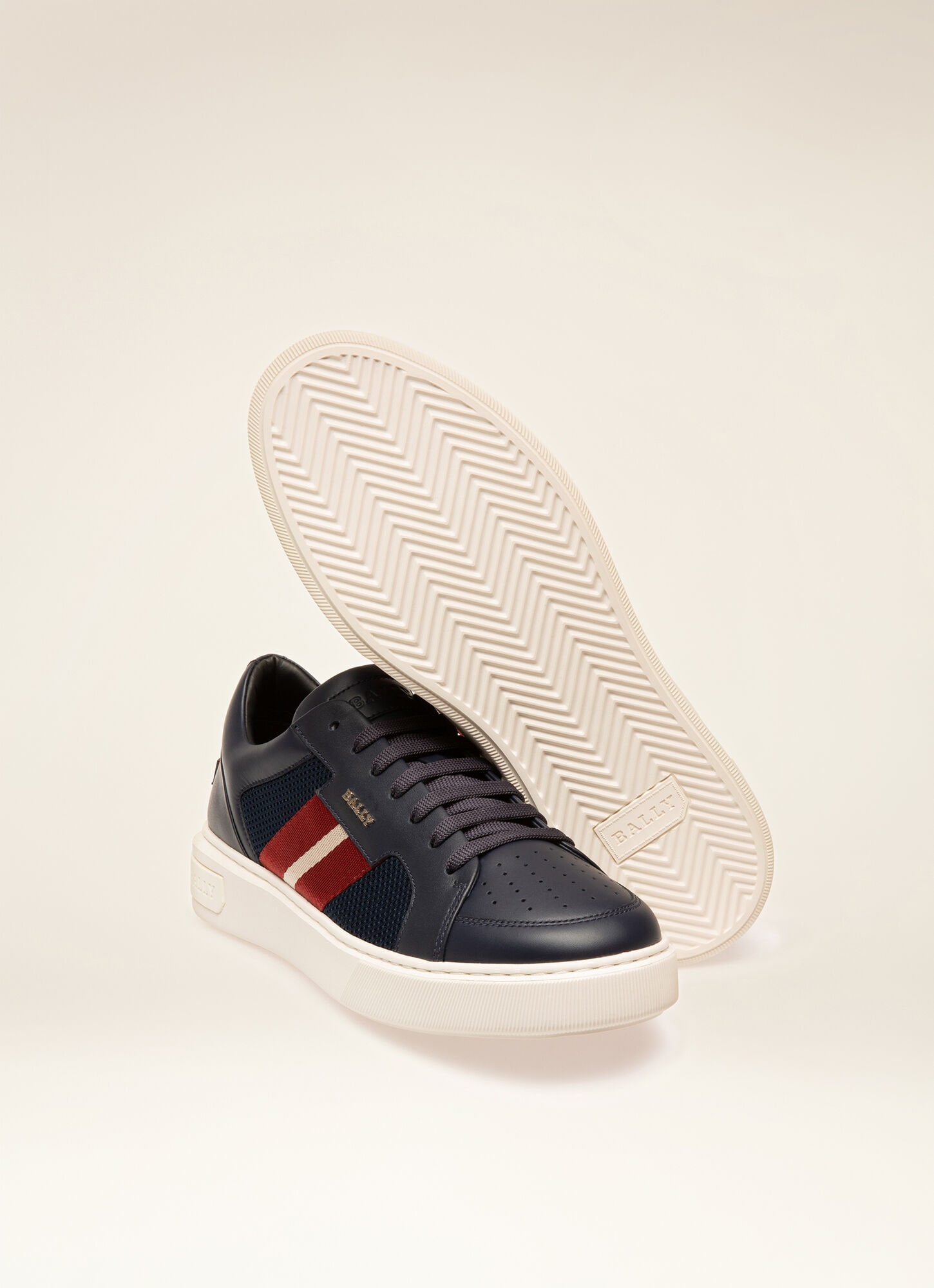 bally blue sneakers