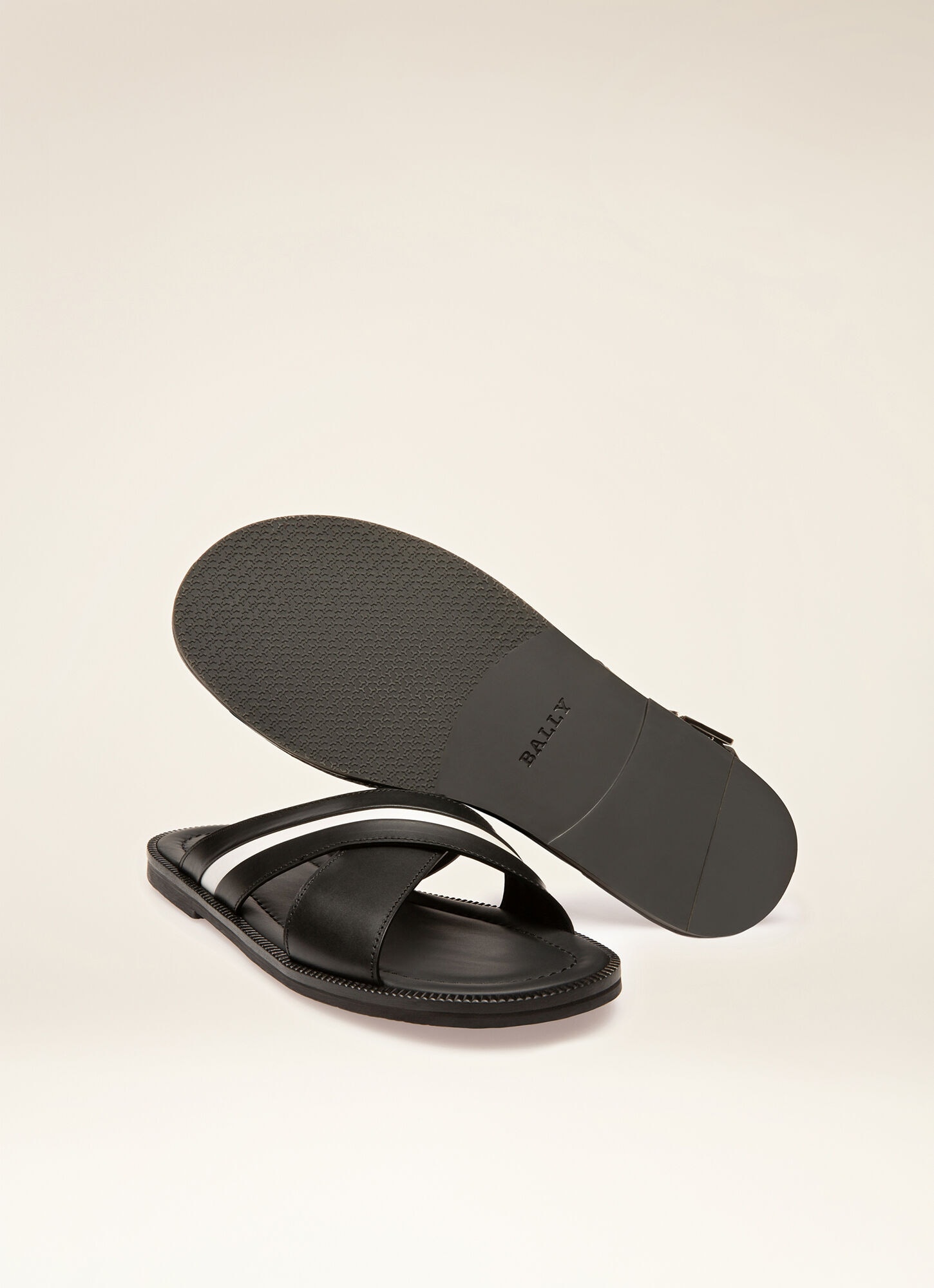 slides and flip flops Leather sandals Yeezy Rubber Slide bone Shoes in Black for Men Mens Shoes Sandals 