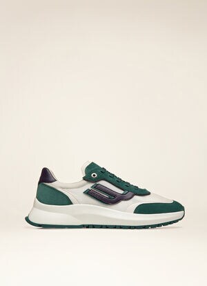 GREEN POLYESTER Sneakers - Bally