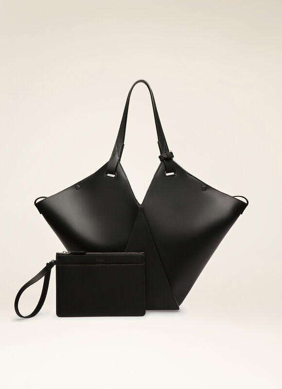 BLACK BOVINE Tote Bags - Bally