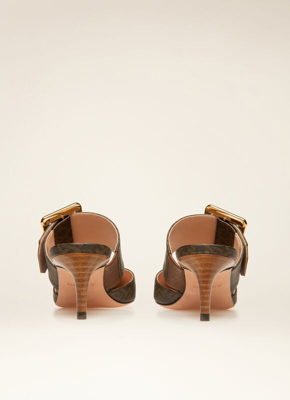 BROWN MIX COTTON/SYNT Pumps - Bally
