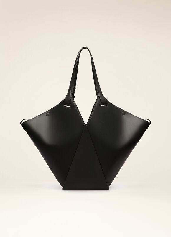 BLACK BOVINE Tote Bags - Bally