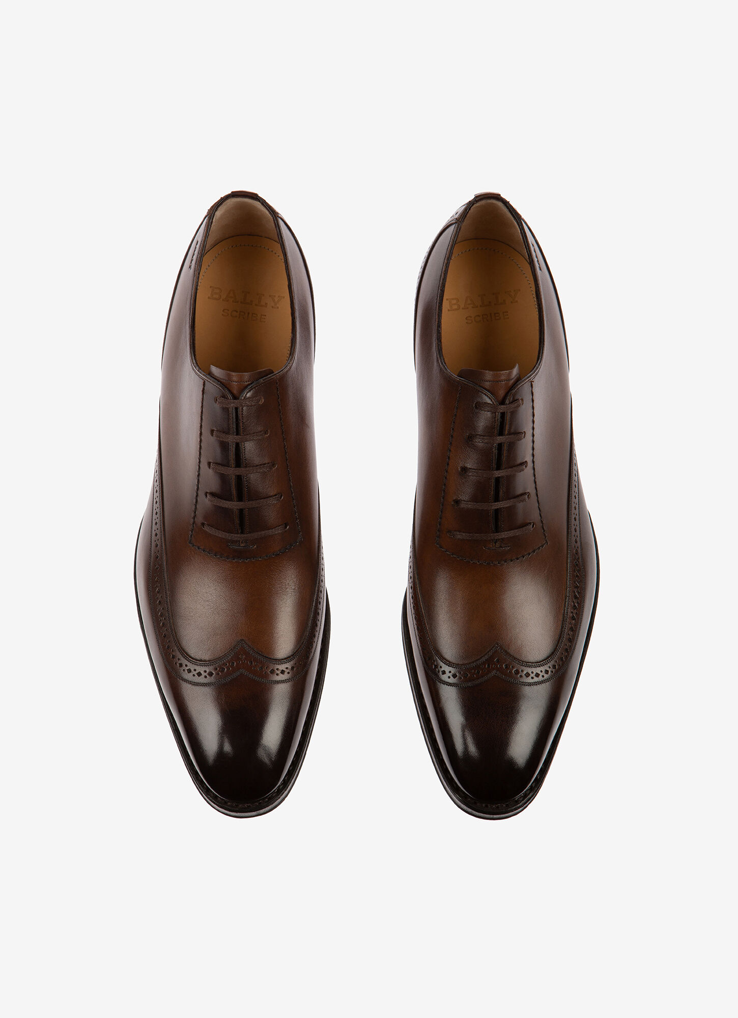 leather bally shoes