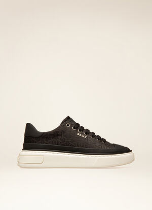 BLACK POLYESTER Sneakers - Bally