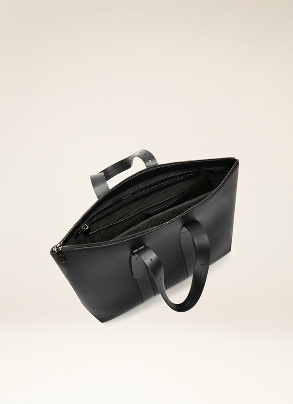 BLACK BOVINE Tote Bags - Bally