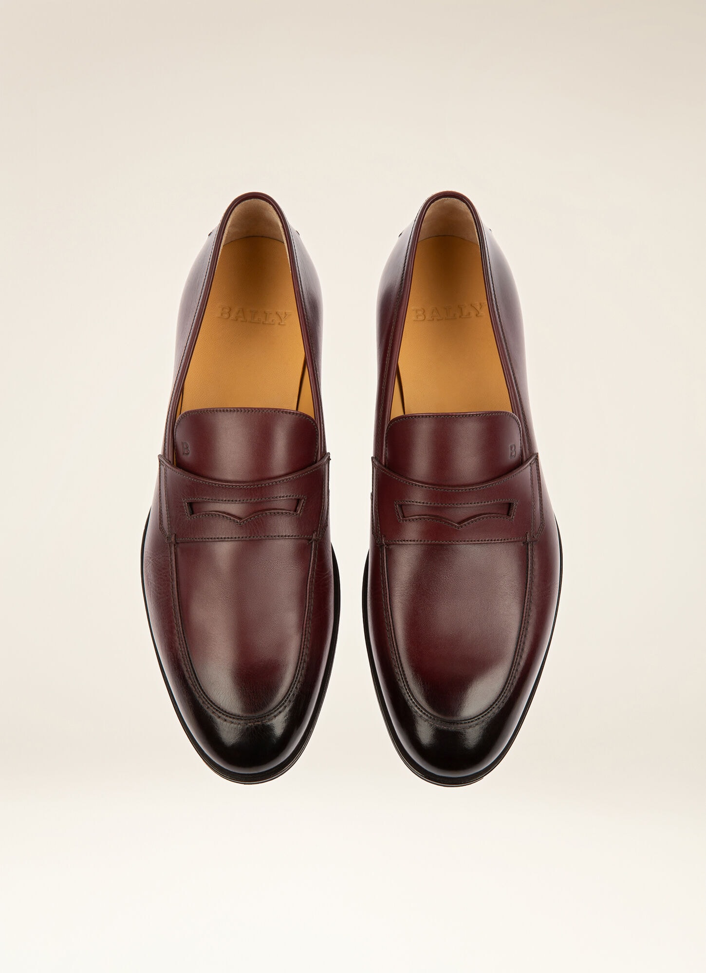 bally slip on loafers