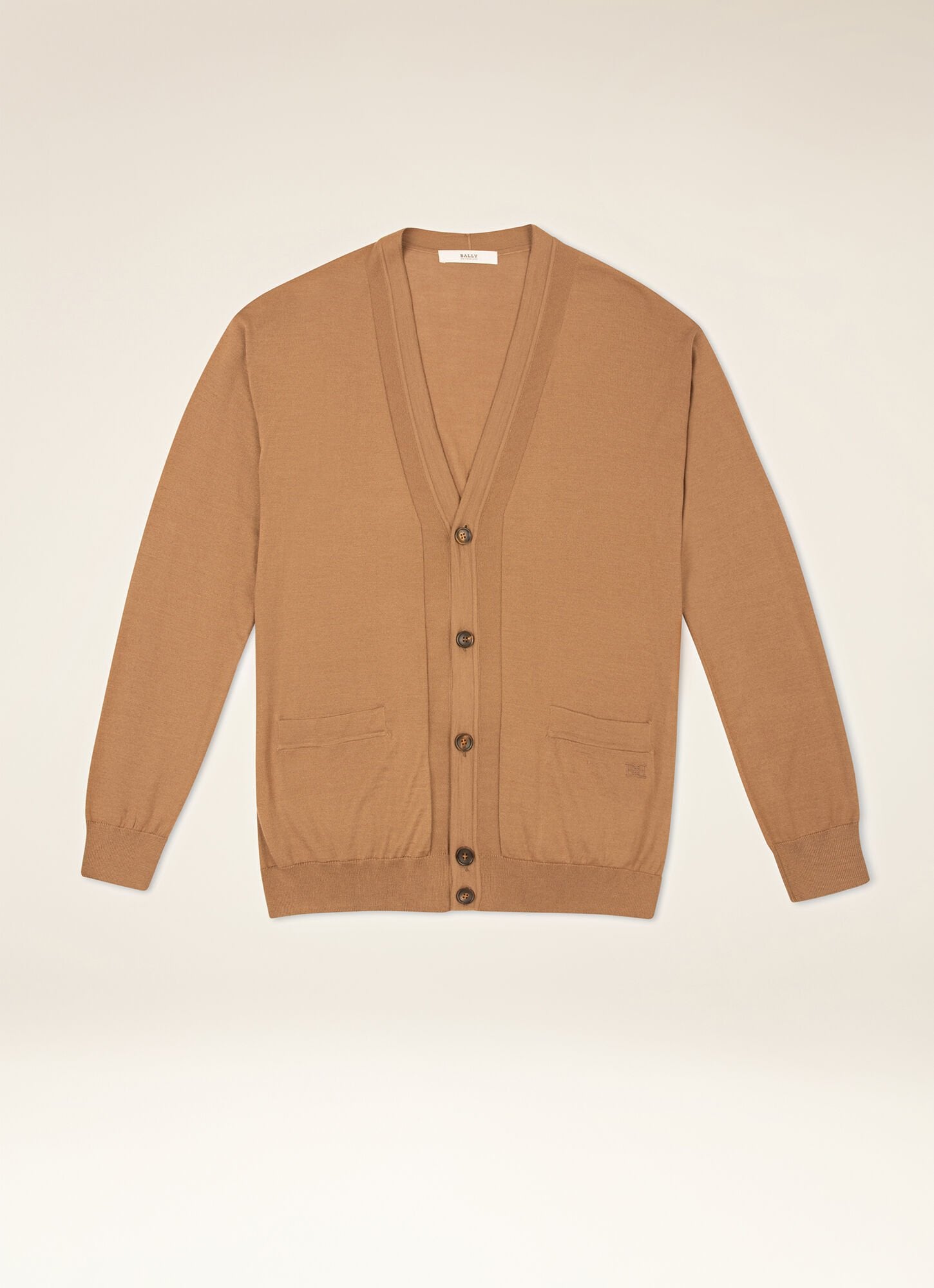 mens orange cardigan
