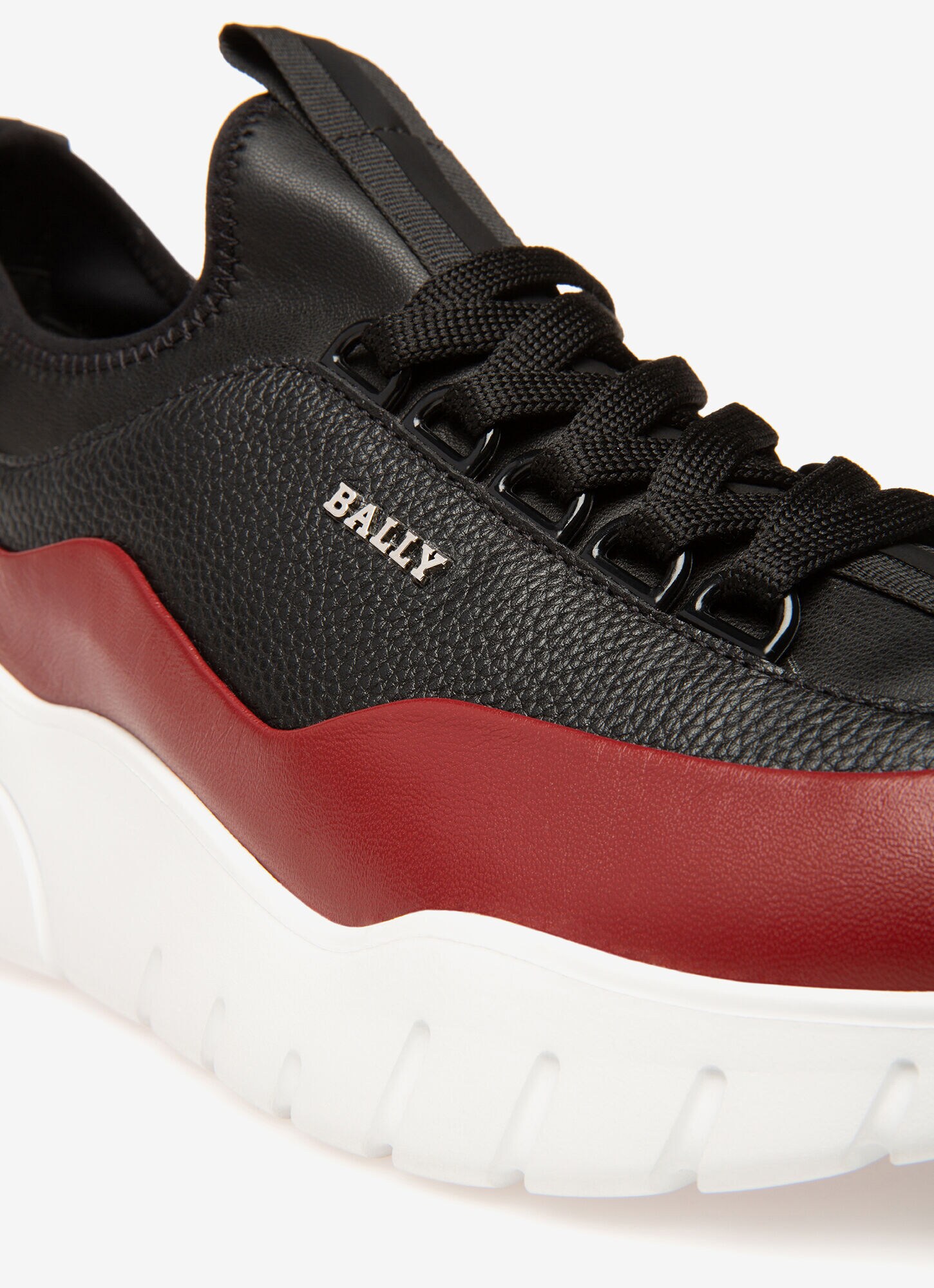 red bally shoes