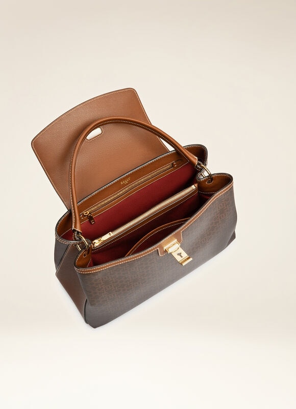 BROWN SYNTHETIC Top Handle Bags - Bally