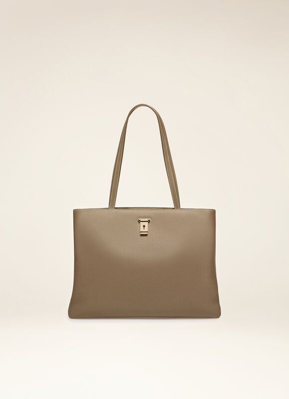 TAUPE CALF Tote Bags - Bally