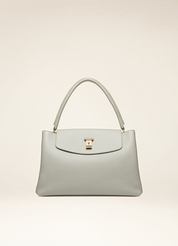 LIGHT BLUE CALF Top Handle Bags - Bally