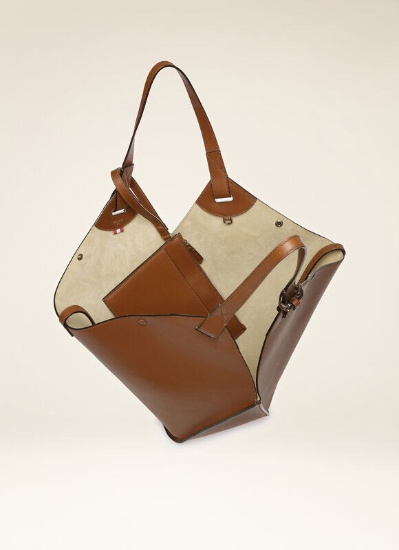 BROWN BOVINE Tote Bags - Bally