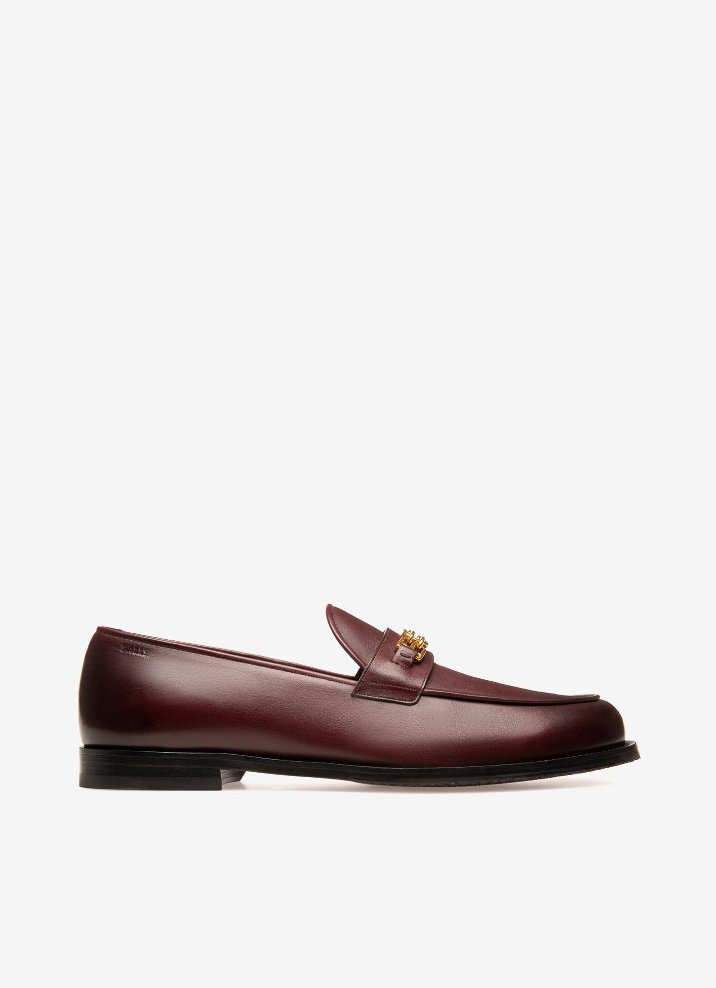 burgundy designer loafers
