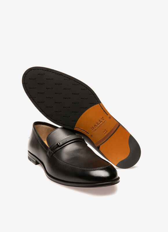 Wendil Black Calf Leather Mens Loafer Bally