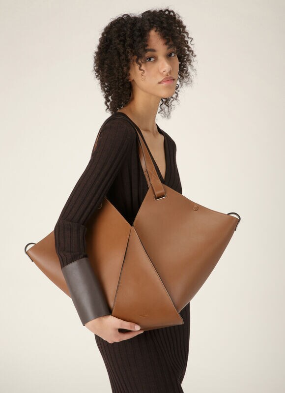 BROWN BOVINE Tote Bags - Bally