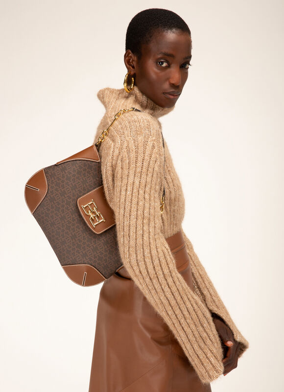 BROWN SYNTHETIC Shoulder Bags - Bally