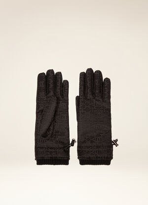 BLACK POLYESTER Gloves and Hats - Bally