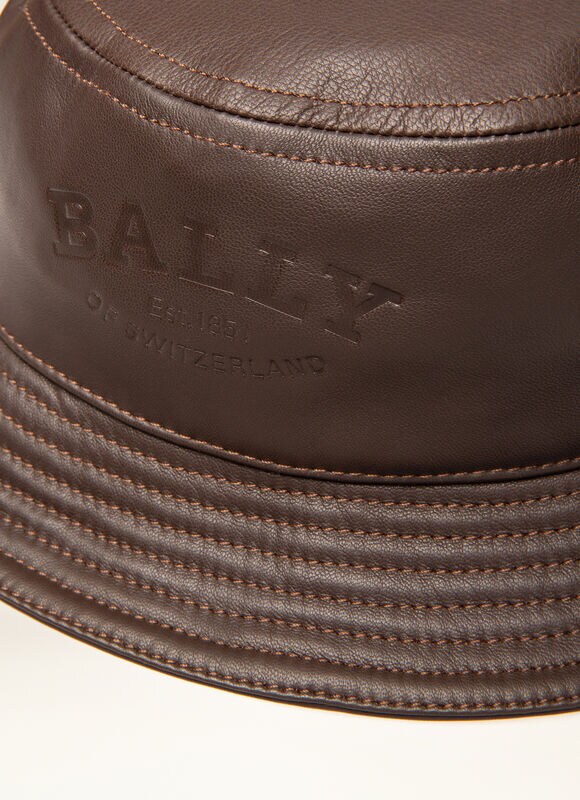 BROWN LEATHER Gloves and Hats - Bally