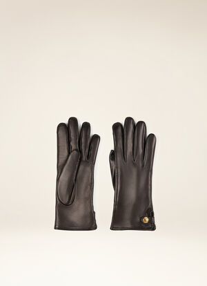 BLACK LEATHER Gloves and Hats - Bally