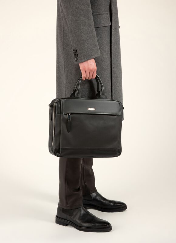 BLACK MIX COTTON/SYNT Business Bags - Bally