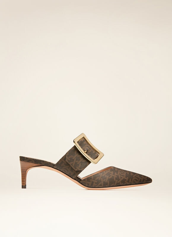 BROWN MIX COTTON/SYNT Pumps - Bally