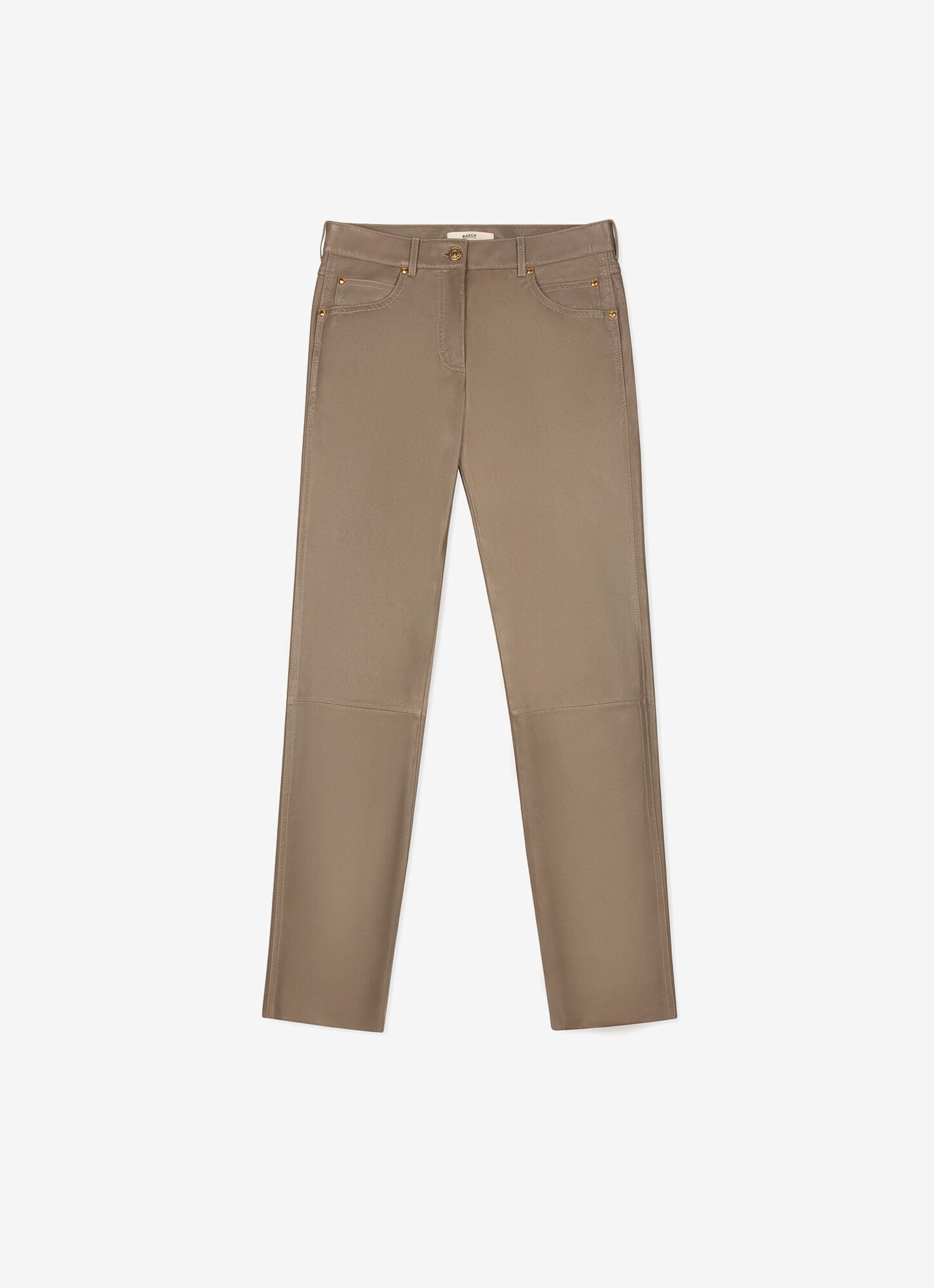 grey leather pants womens