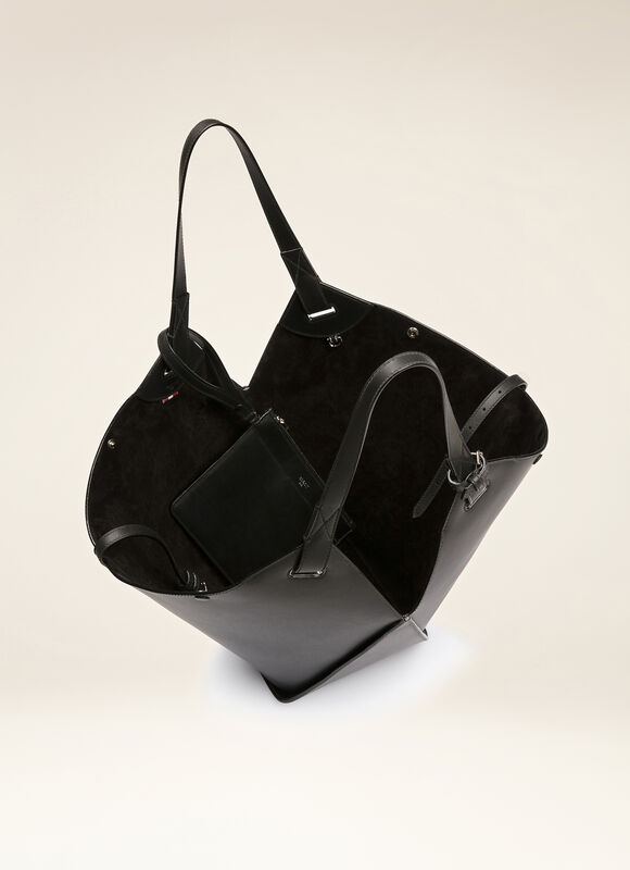 BLACK BOVINE Tote Bags - Bally