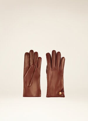 RED LEATHER Gloves and Hats - Bally