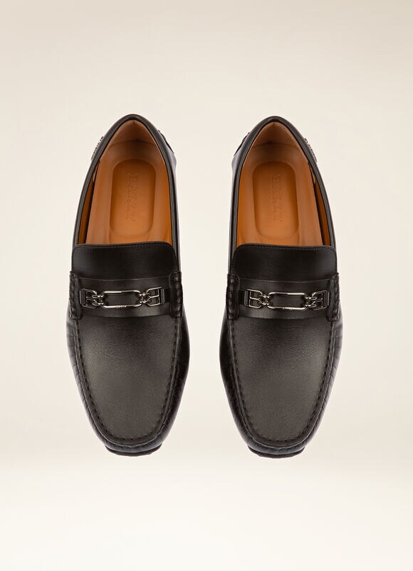 duda Consultar Contar Philip | Mens Drivers | Black Leather | Bally