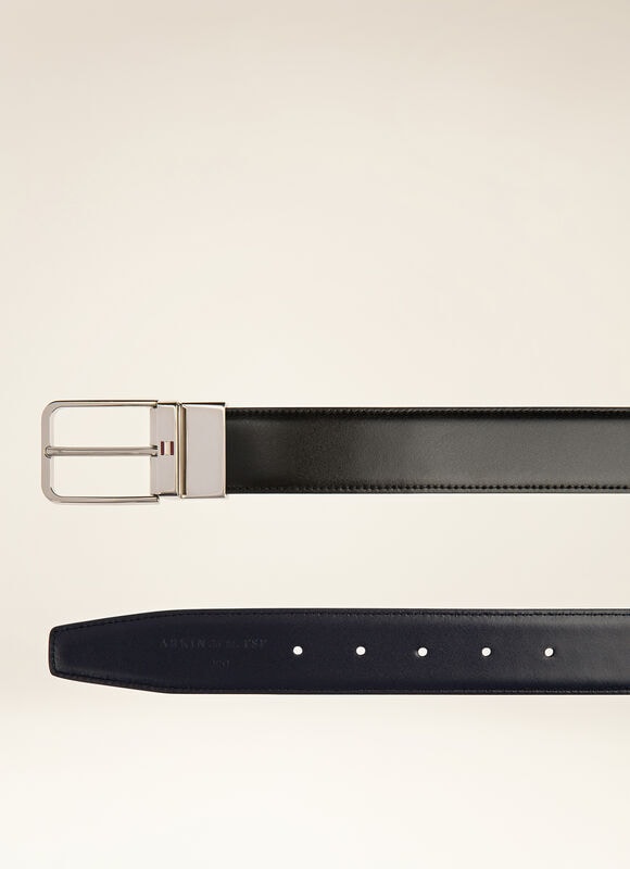 BLACK BOVINE SPLIT Belts - Bally